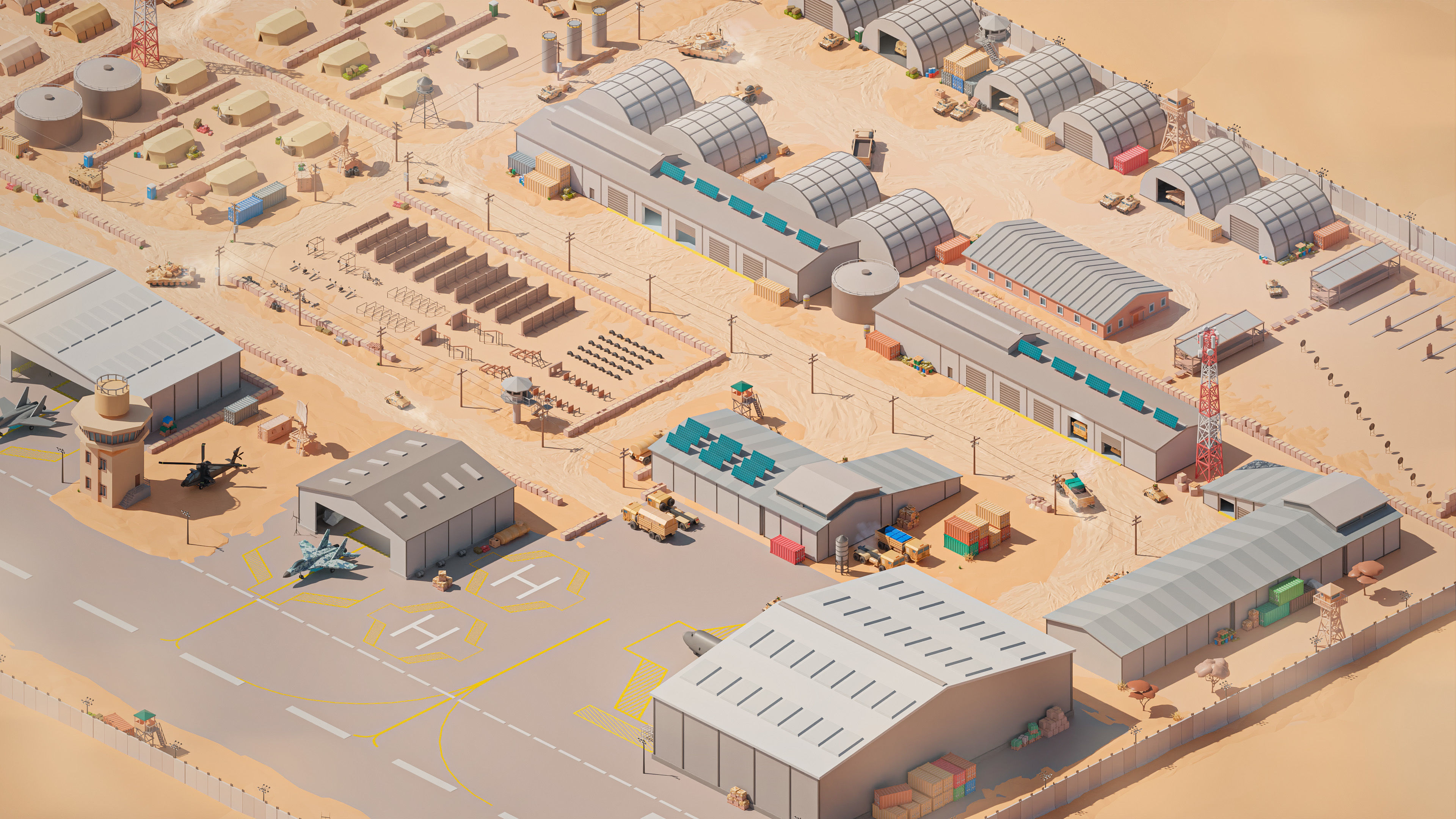 Military Low-poly 3D model_27