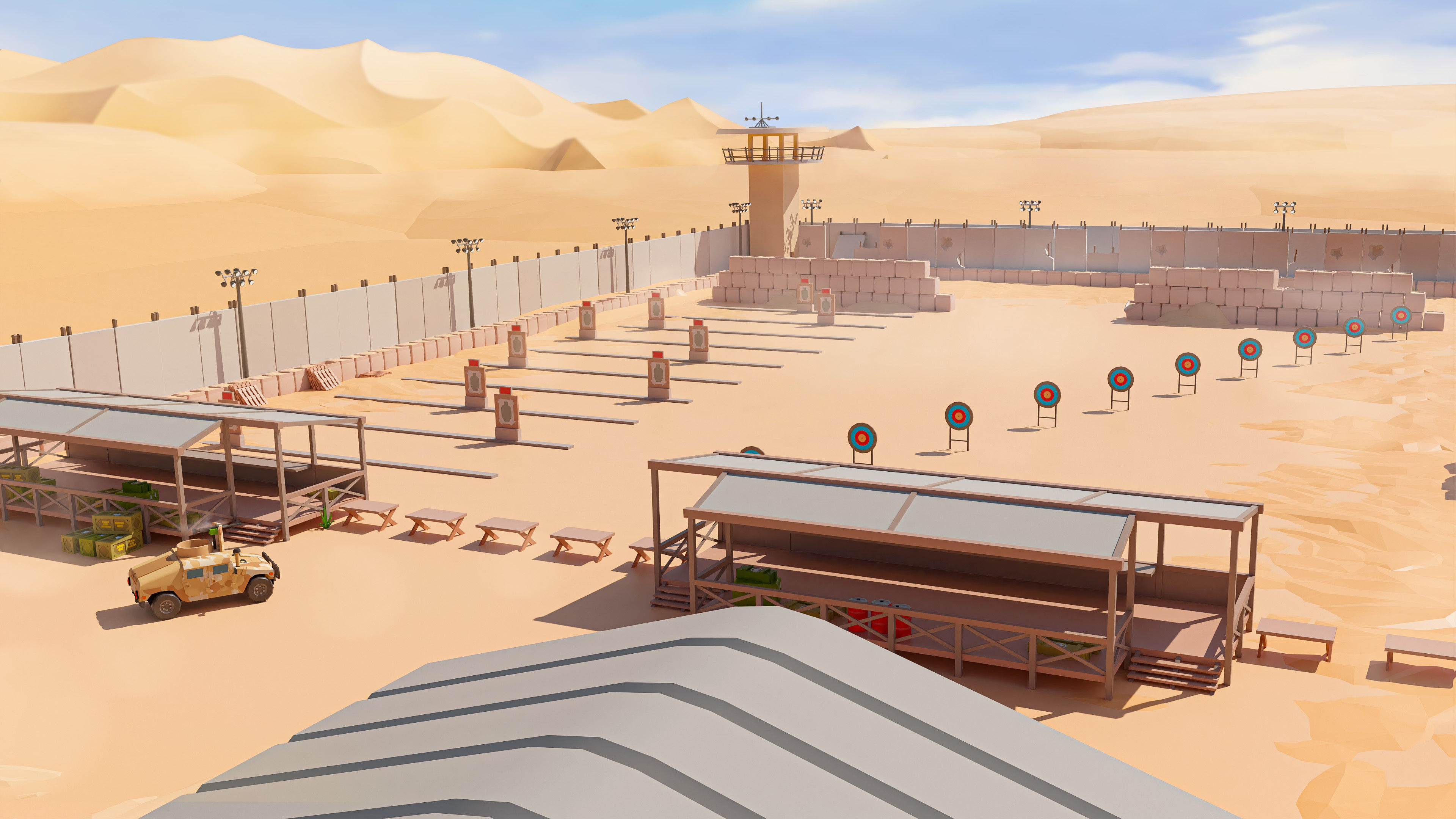 Military Low-poly 3D model_15