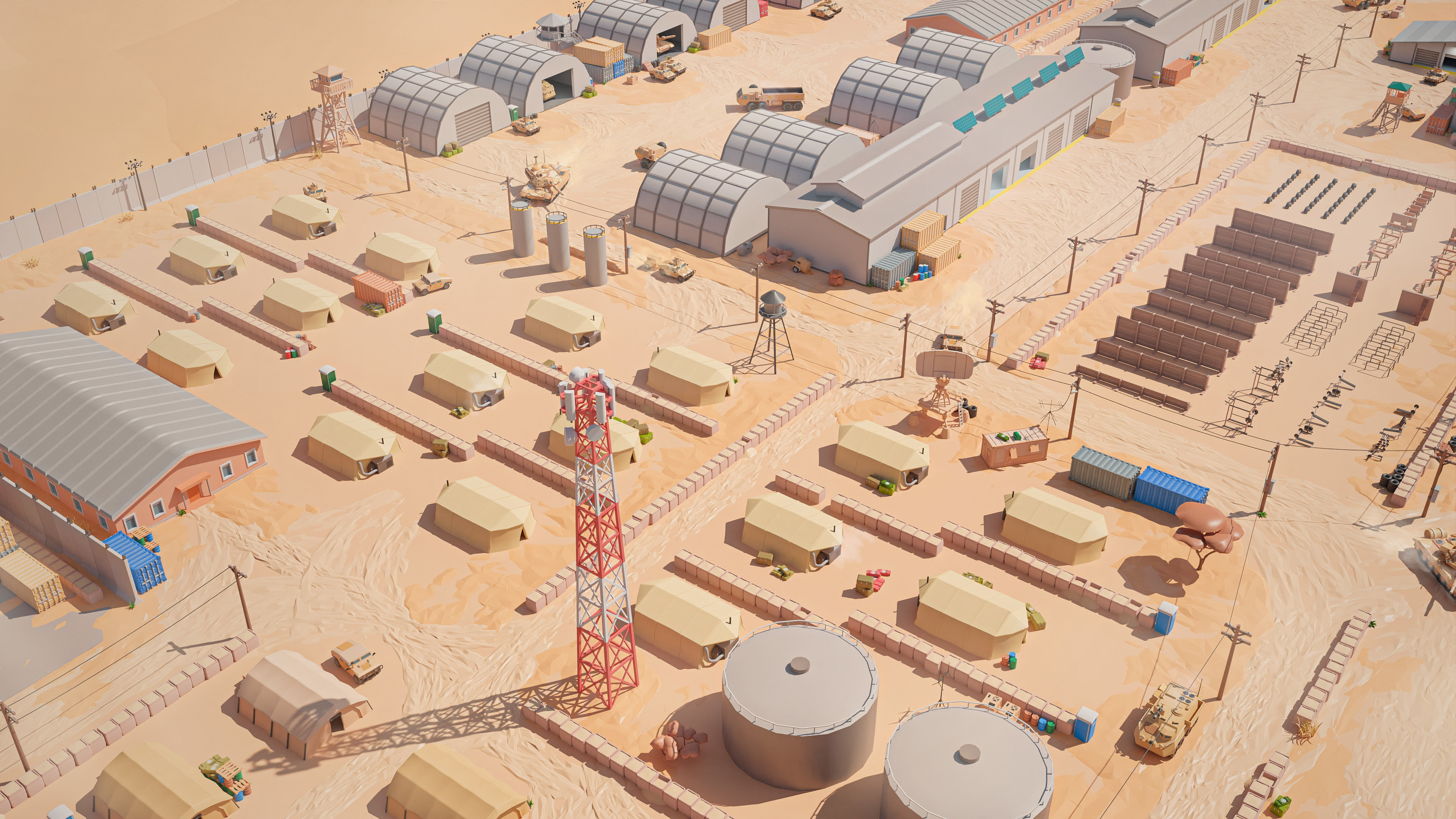 Military Low-poly 3D model_24