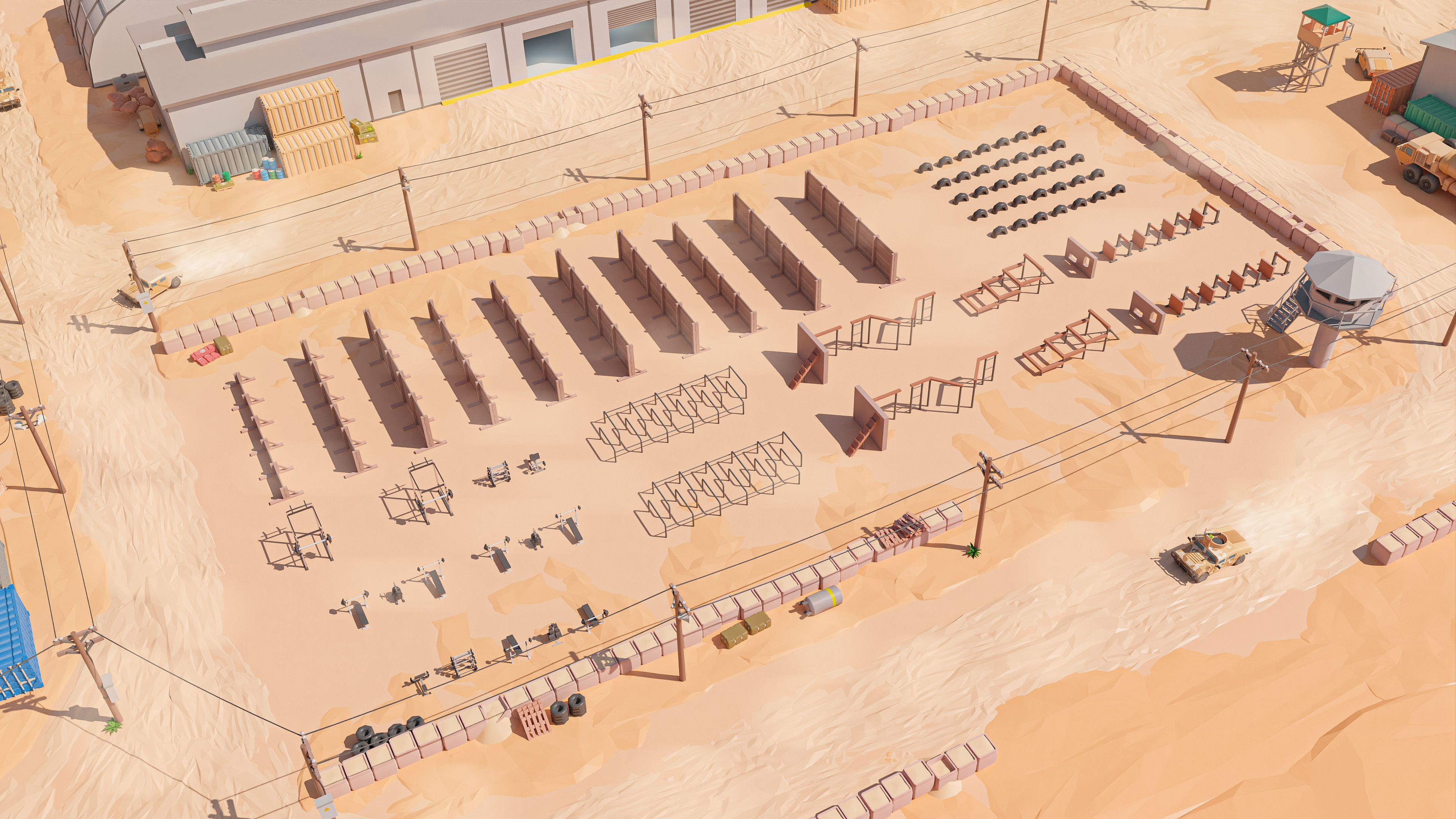 Military Low-poly 3D model_13