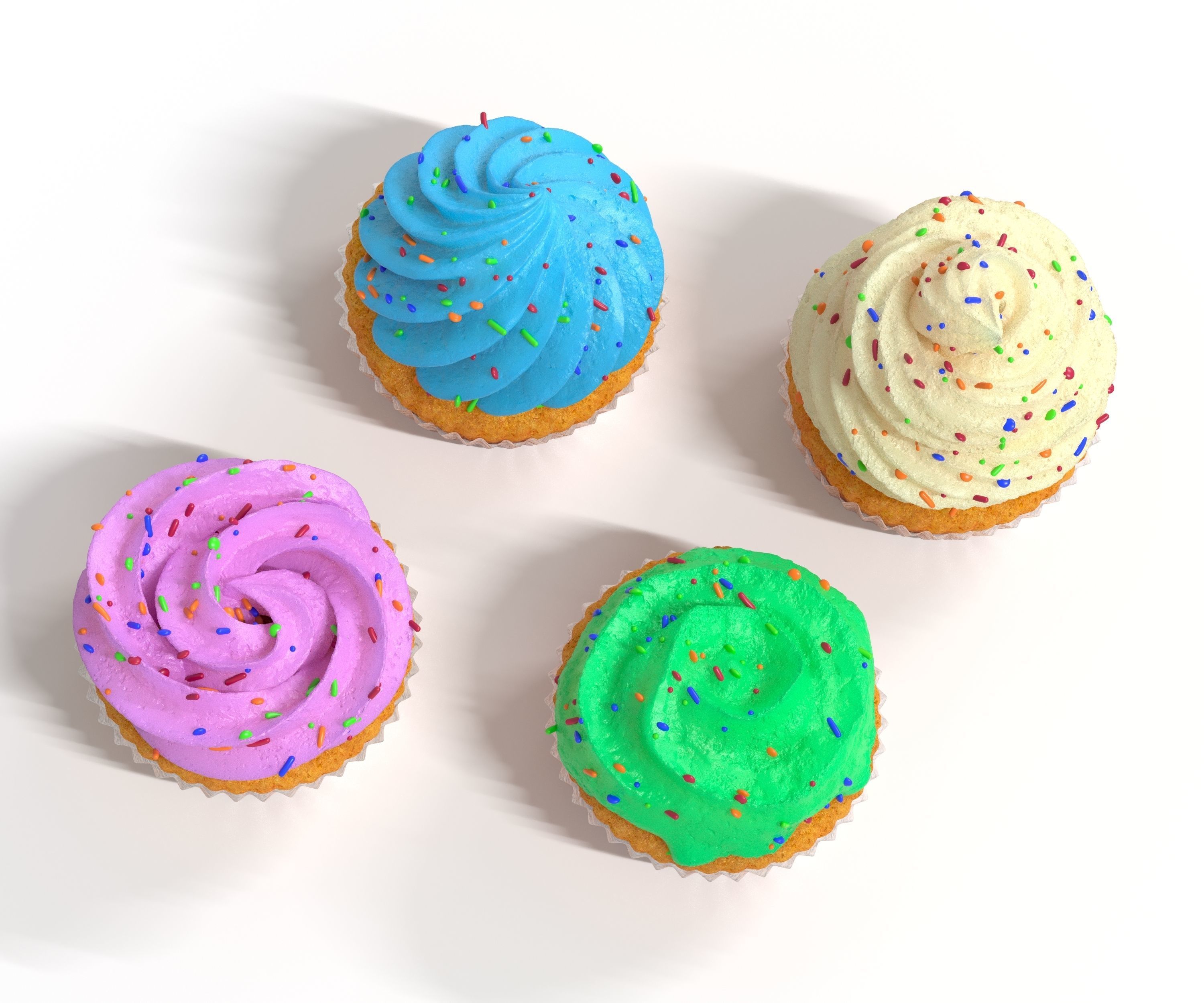 Cupcake  3D model_2
