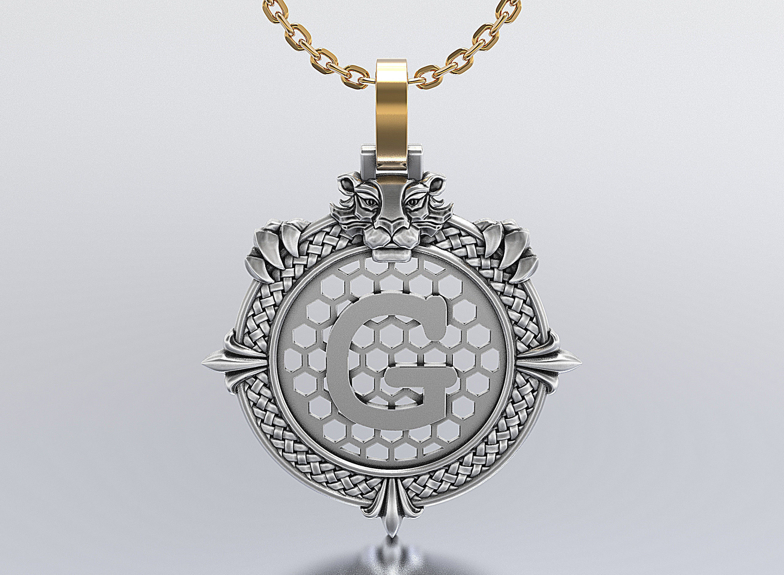 Letters Pendants 3D print model_1