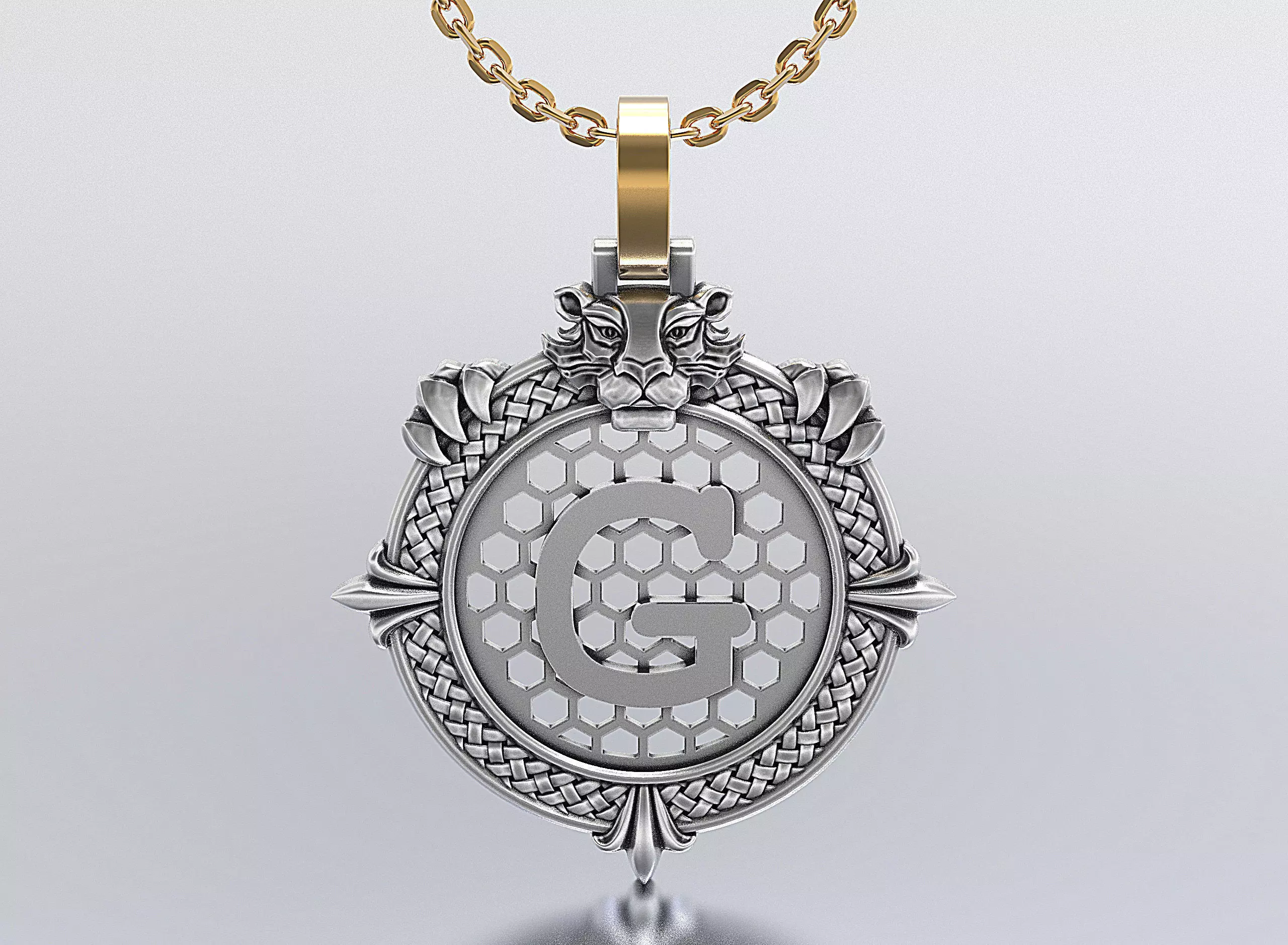 Letters Pendants 3D print model_0