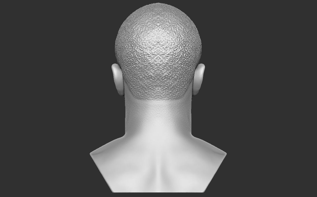 P Diddy bust 3D printing ready stl obj formats 3D print model_11