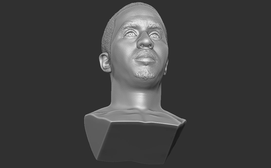 P Diddy bust 3D printing ready stl obj formats 3D print model_23