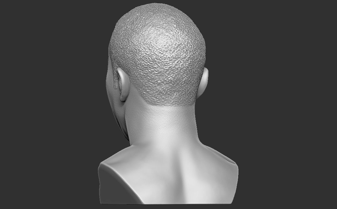 P Diddy bust 3D printing ready stl obj formats 3D print model_10