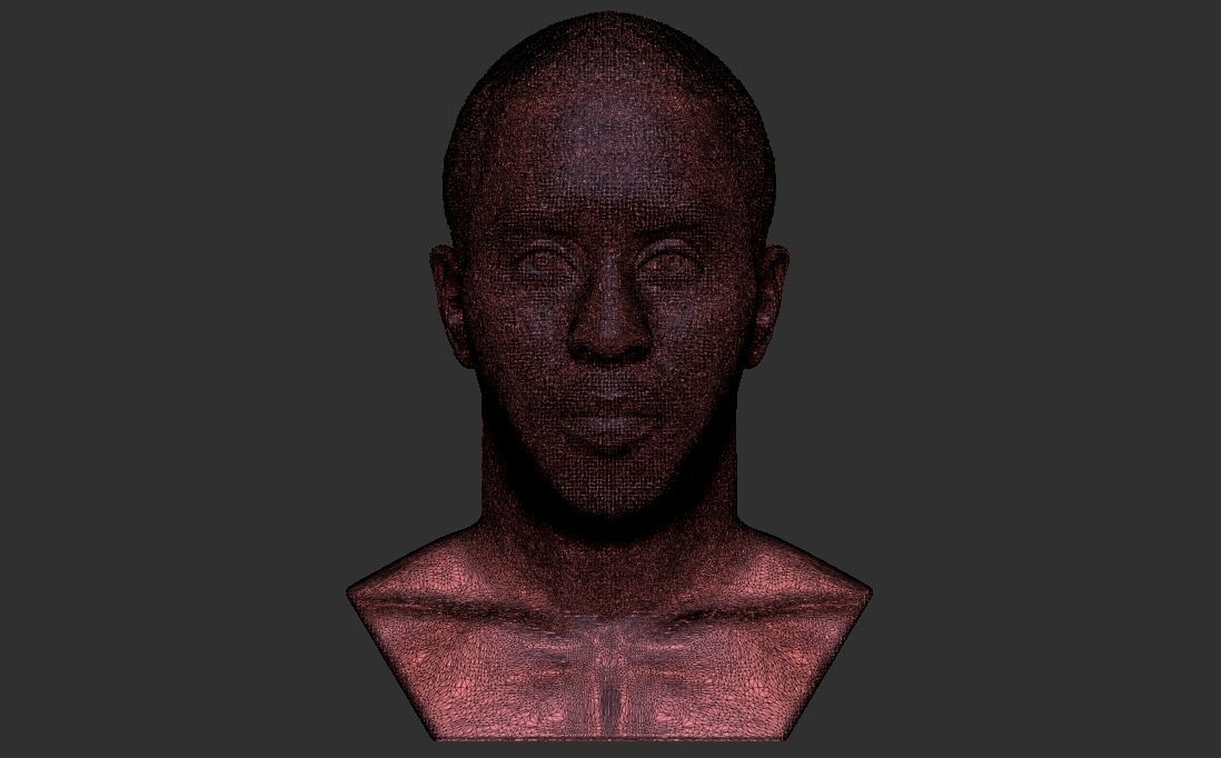 P Diddy bust 3D printing ready stl obj formats 3D print model_26