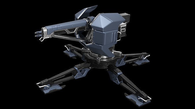 Turret Sci-Fi 3D Concept 3D model