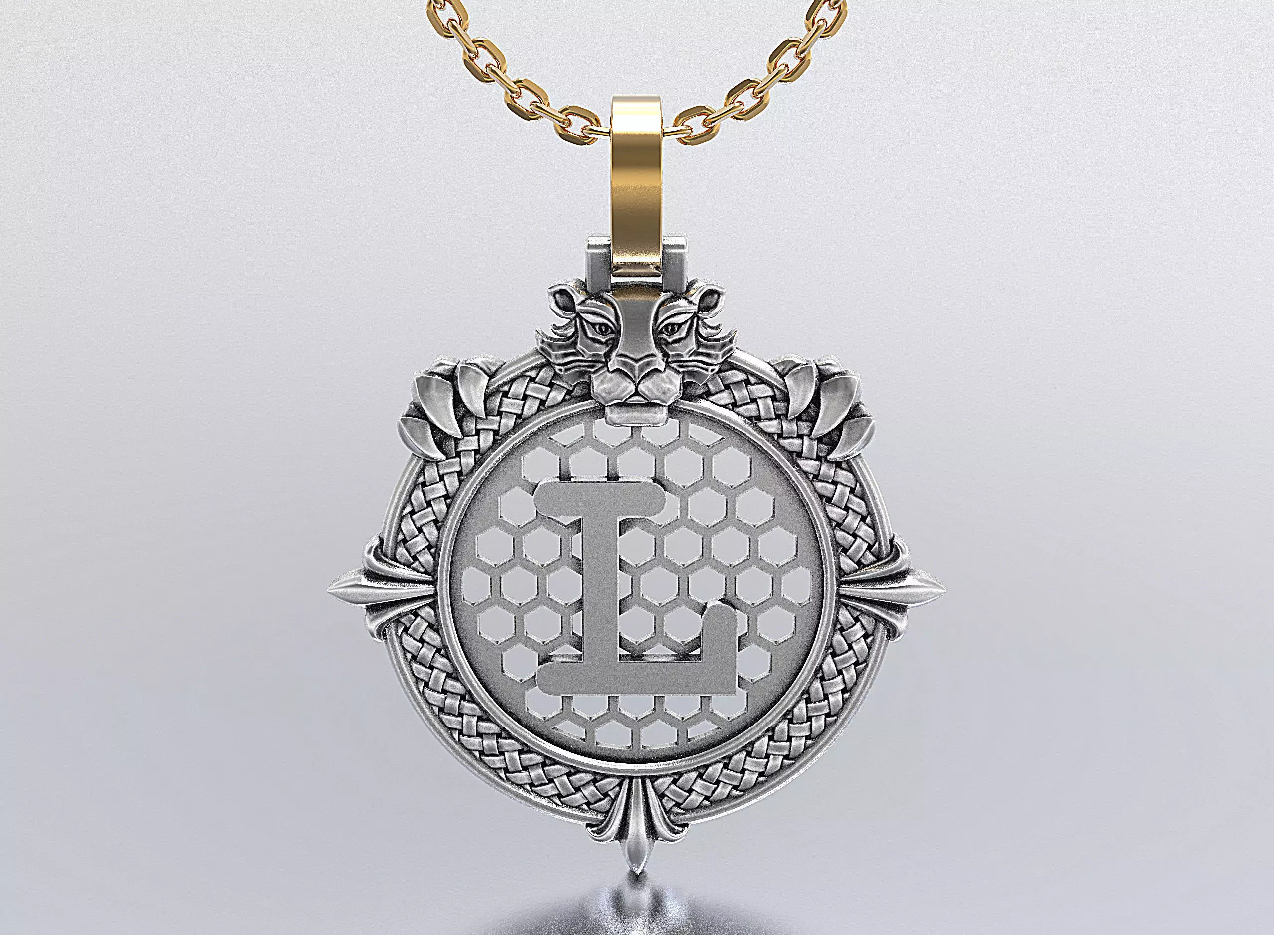 Letters Pendants 3D print model_0