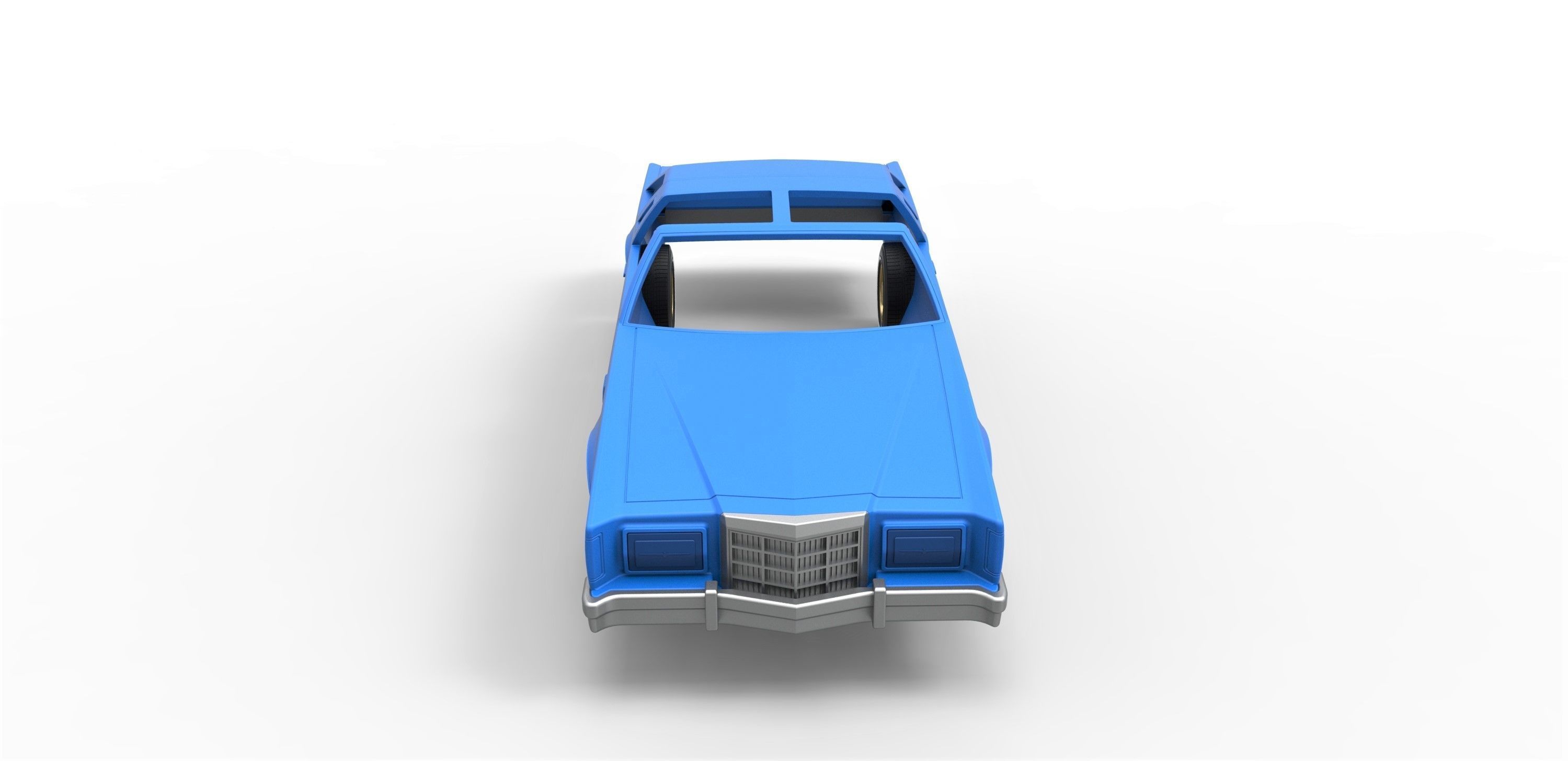 Shell and wheels Thunderbird T-Top 1979 Scale 1 to 25 3D print model_3