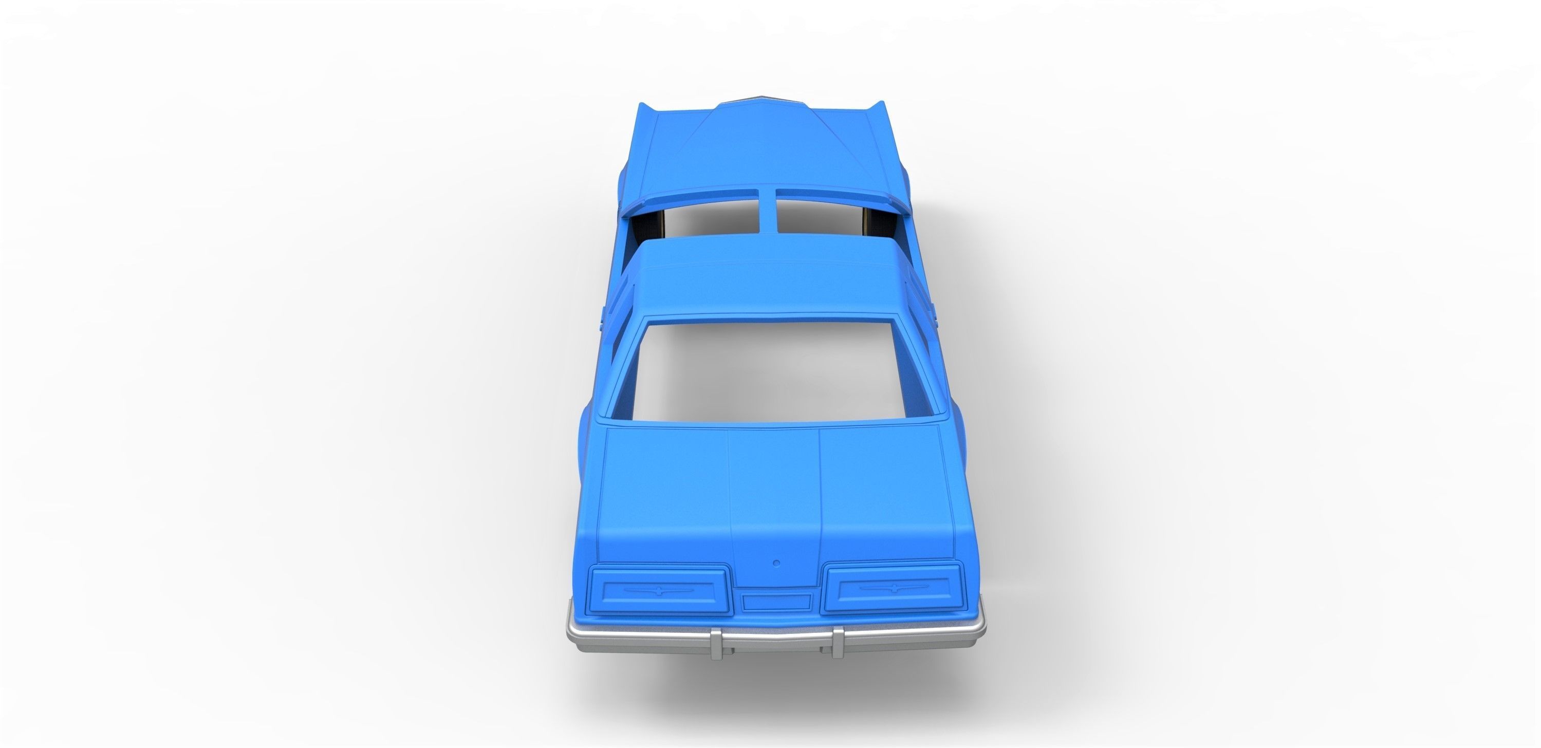 Shell and wheels Thunderbird T-Top 1979 Scale 1 to 25 3D print model_10