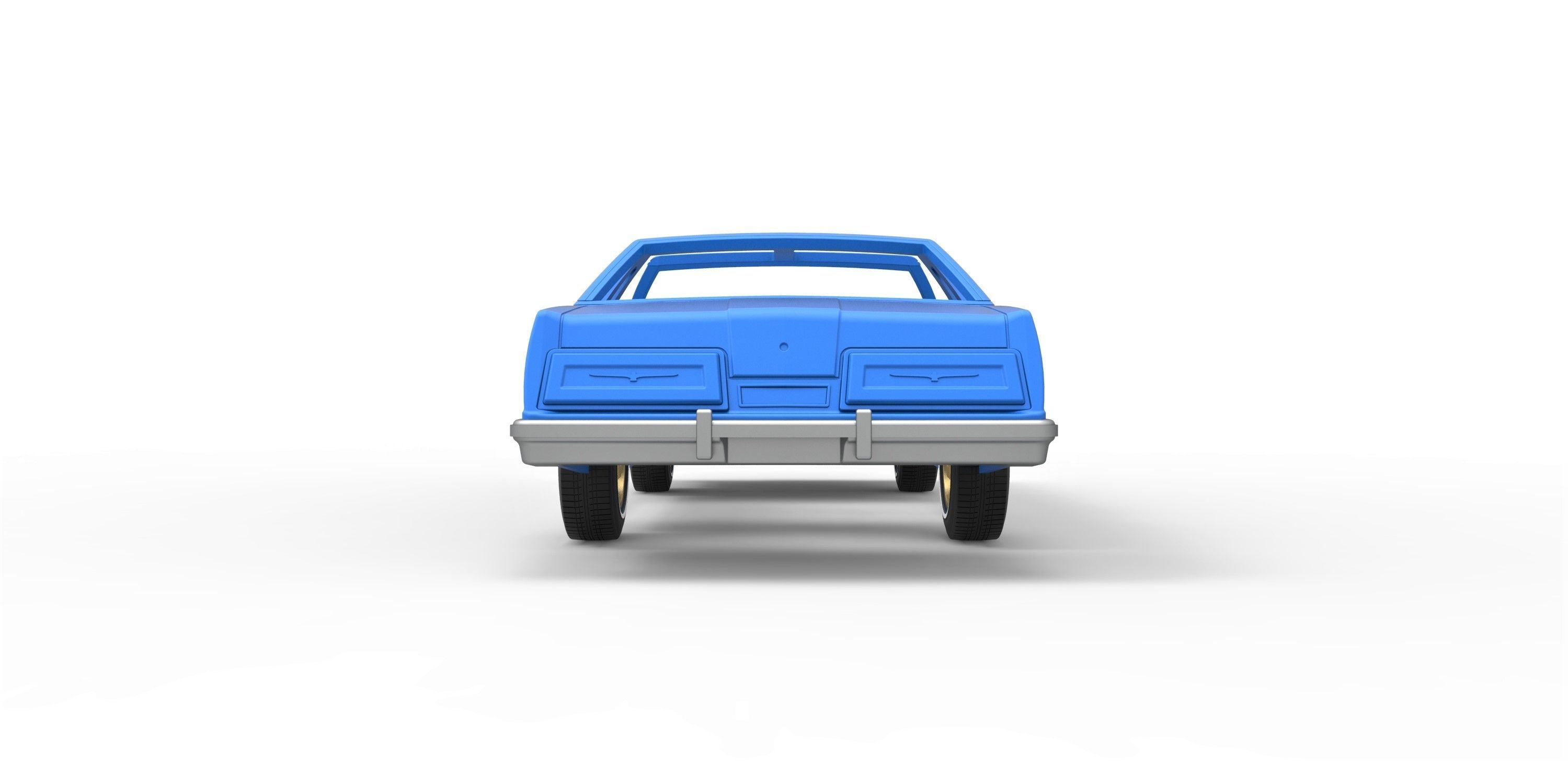 Shell and wheels Thunderbird T-Top 1979 Scale 1 to 25 3D print model_11