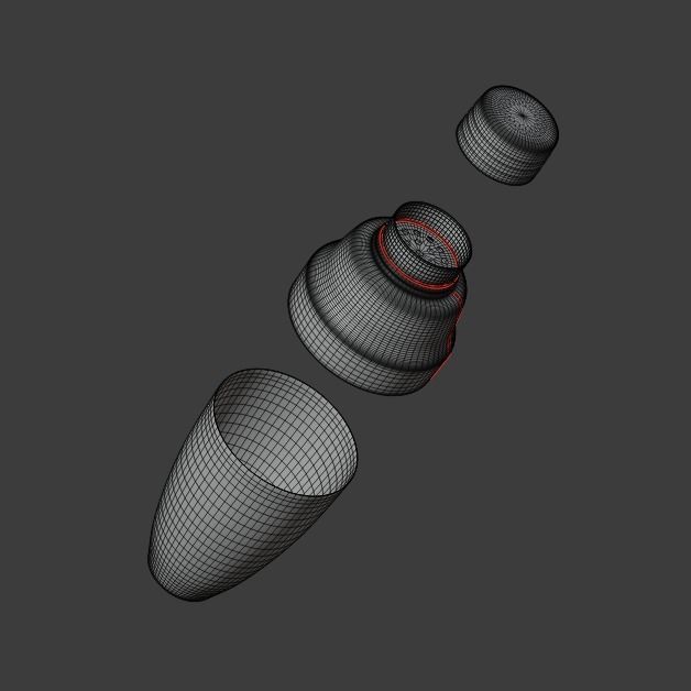 Cobbler Shaker 3D model_5