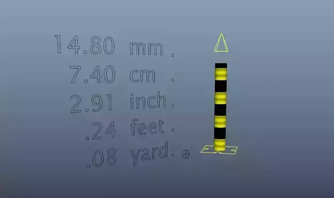 Tape Measure Low-poly 3D model