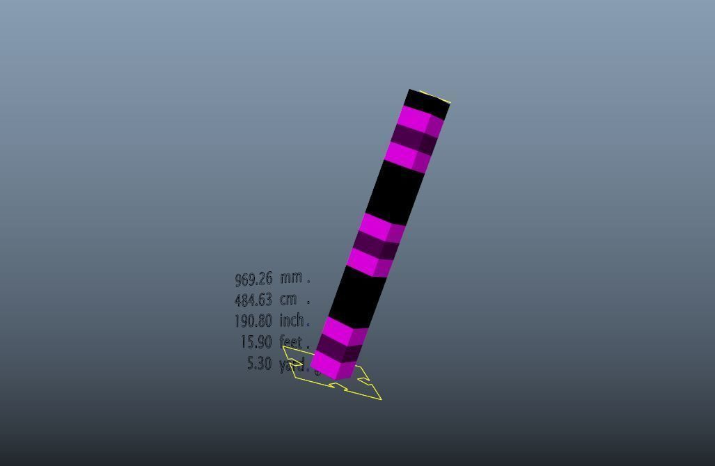 Tape Measure Low-poly 3D model_3