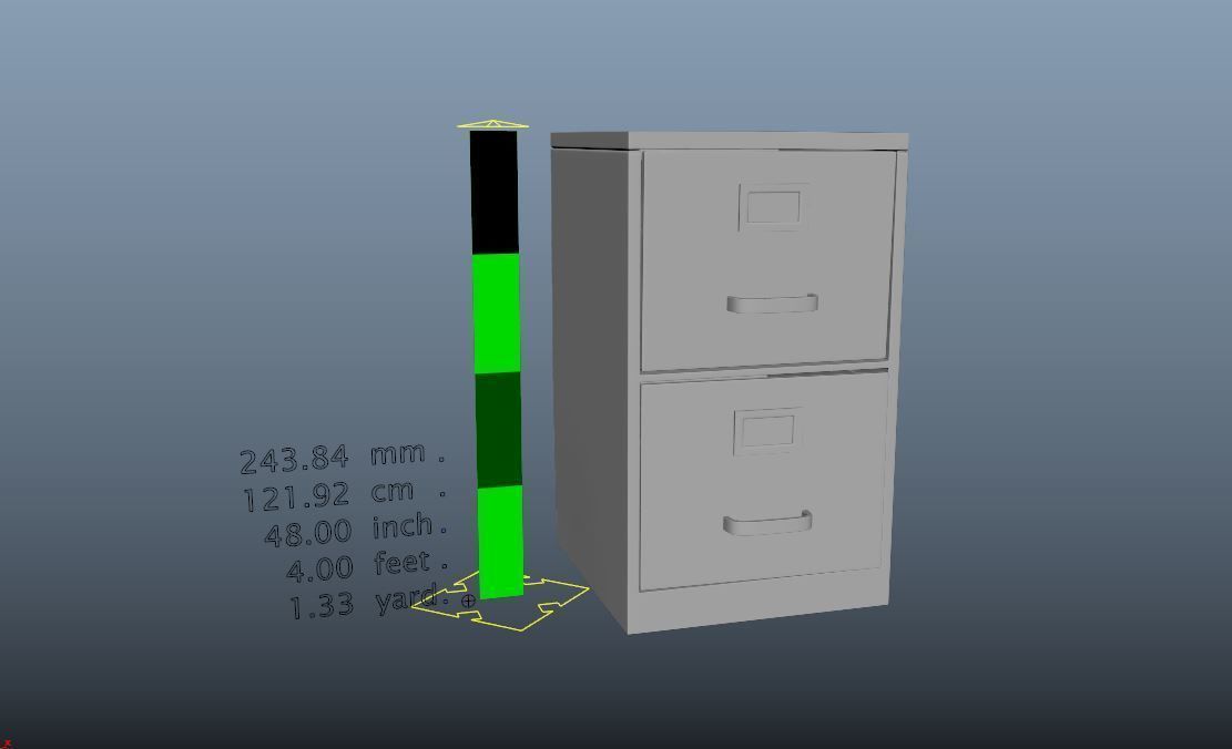 Tape Measure Low-poly 3D model_1