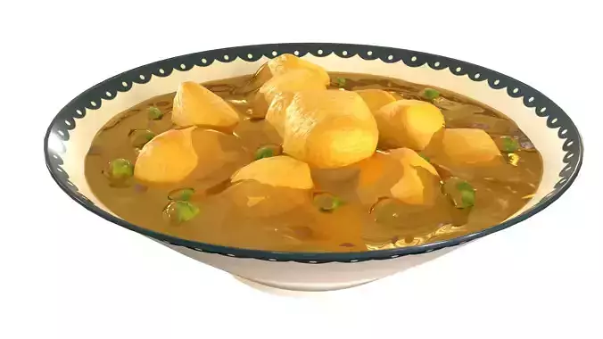Paneer masala cartoon style