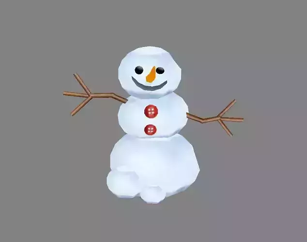 Cartoon snowman