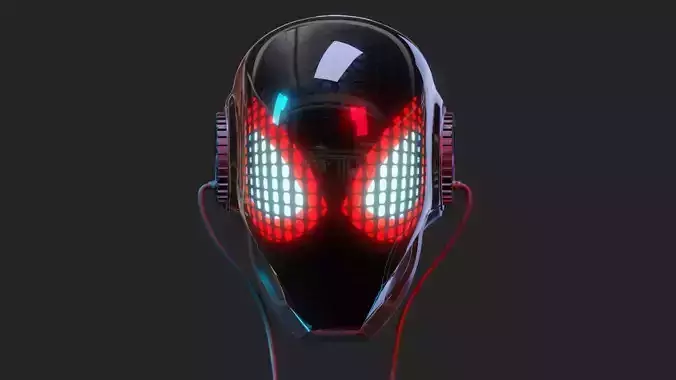 Miles Morales 2020 3D Helmet 3D print model