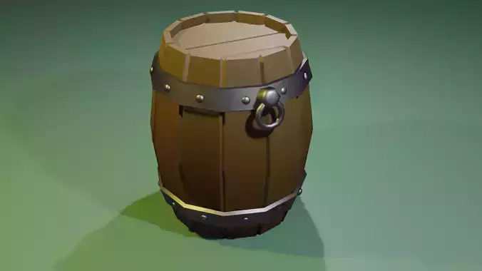 Low-poly Barell barrel