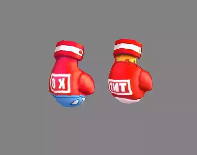Cartoon boxing gloves