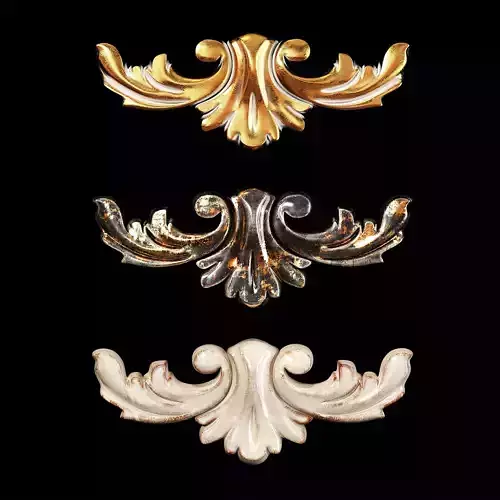 Classic carved 035 3D model