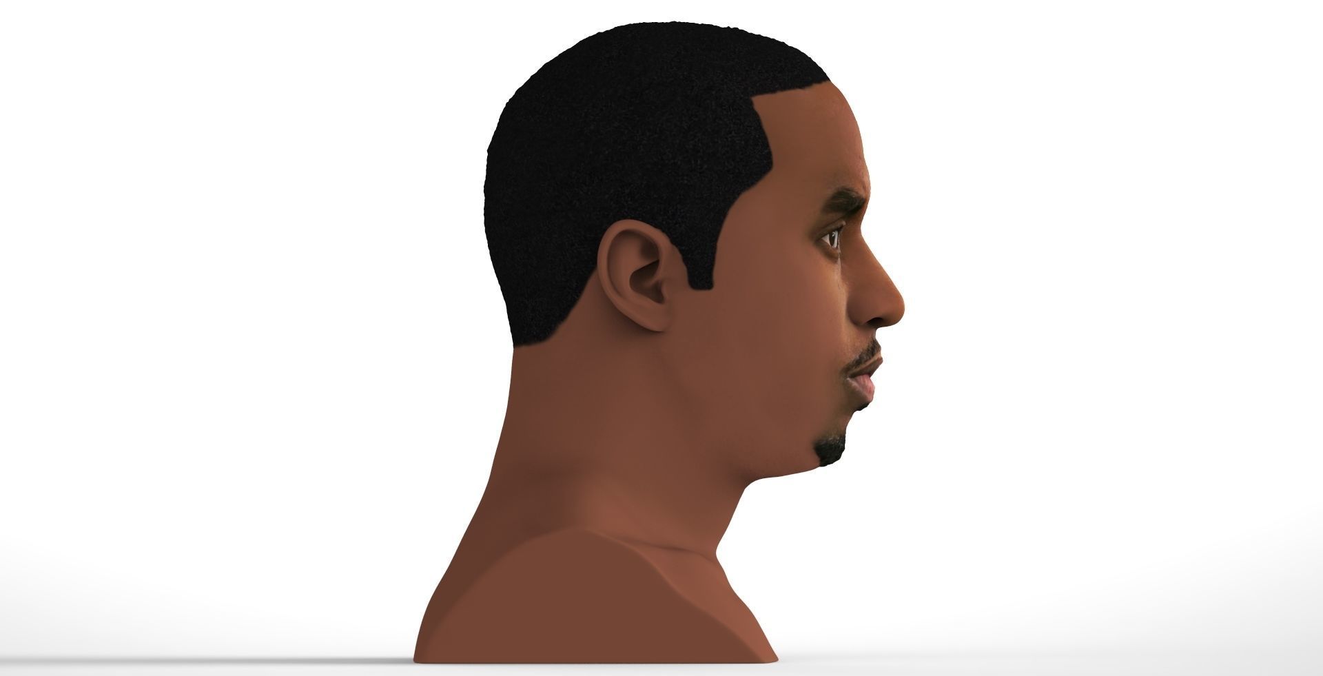 P Diddy bust ready for full color 3D printing 3D print model_7