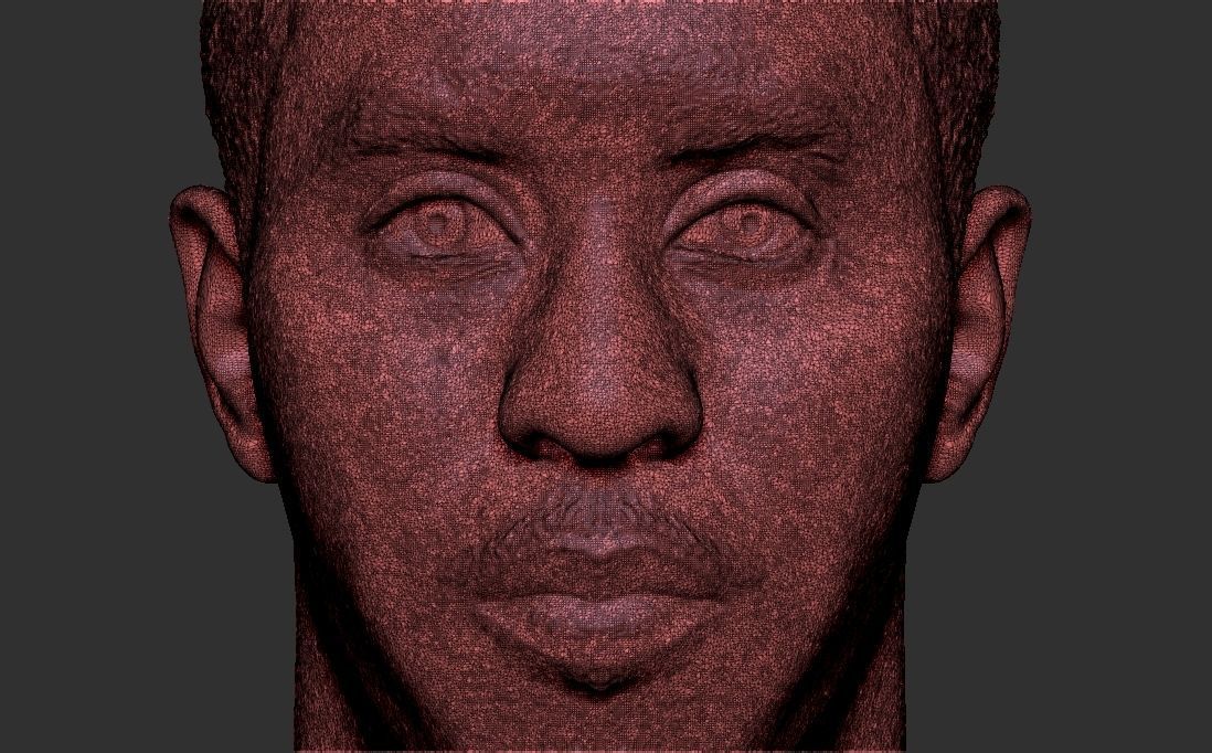 P Diddy bust ready for full color 3D printing 3D print model_44