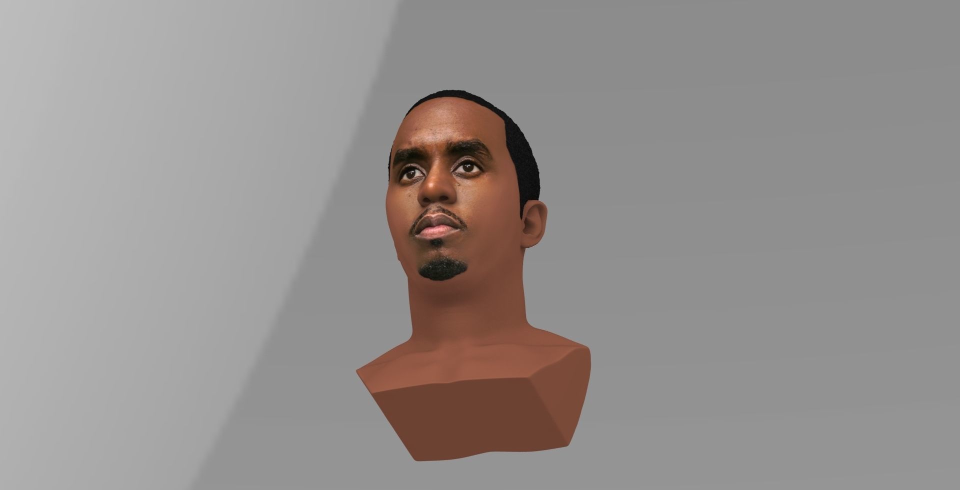 P Diddy bust ready for full color 3D printing 3D print model_15