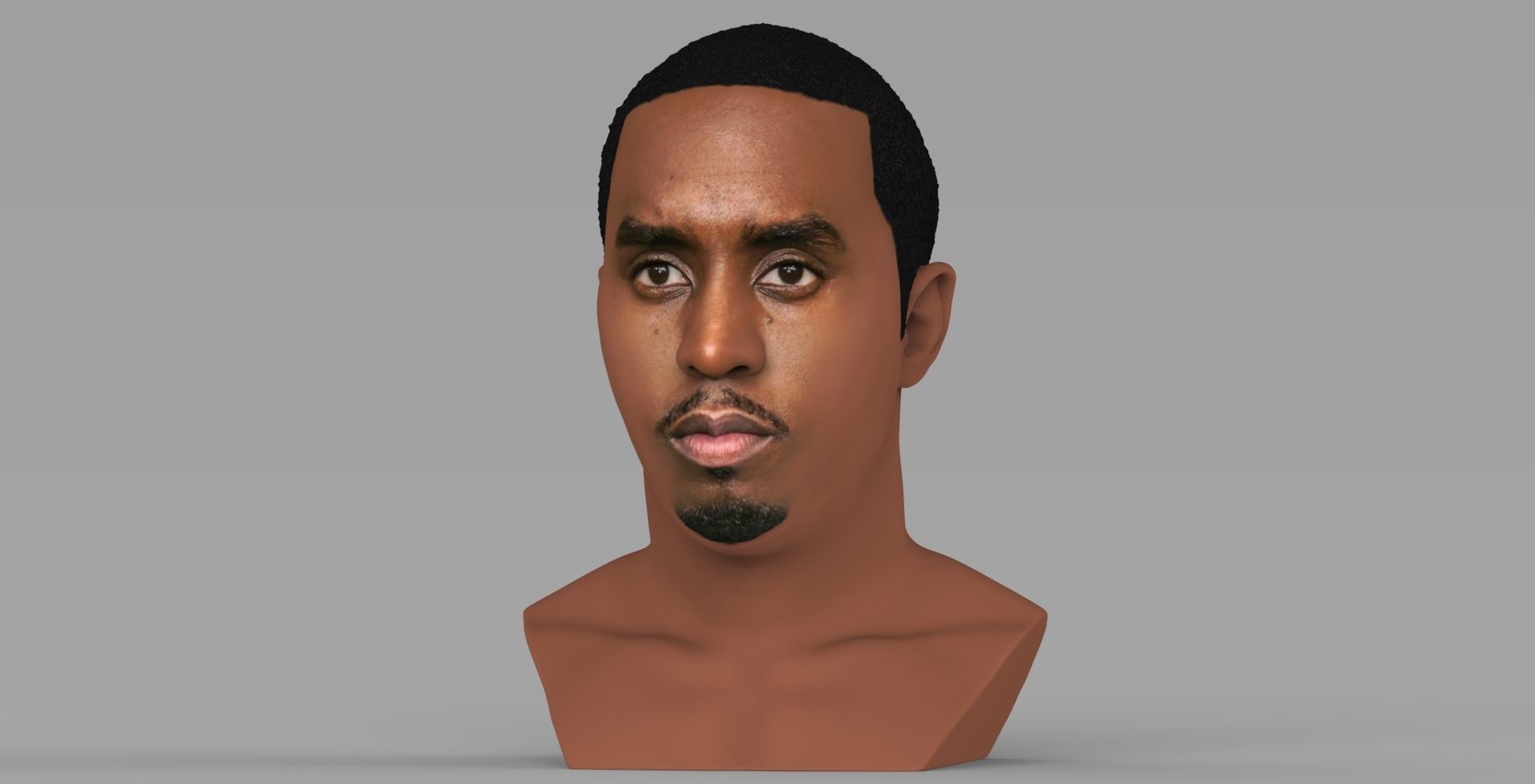 P Diddy bust ready for full color 3D printing 3D print model_1
