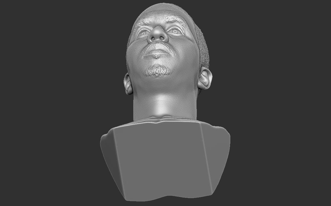 P Diddy bust ready for full color 3D printing 3D print model_40