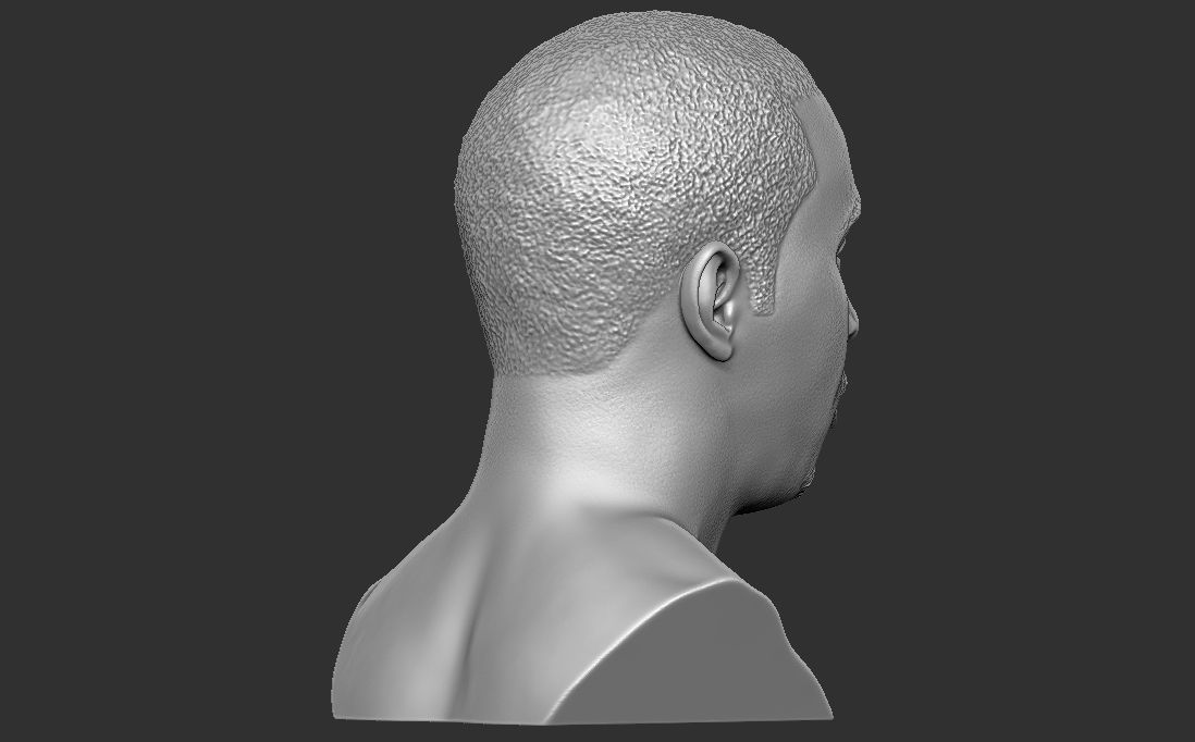 P Diddy bust ready for full color 3D printing 3D print model_28