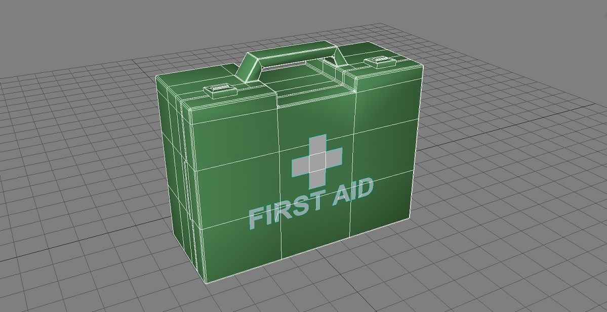 First Aid Kit 3D Model Low-poly 3D model_9