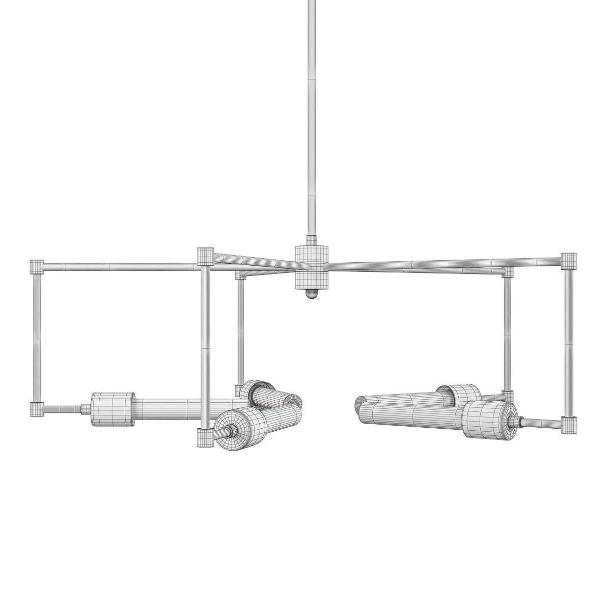 BOOMER EDISON CHANDELIER Low-poly 3D model_1