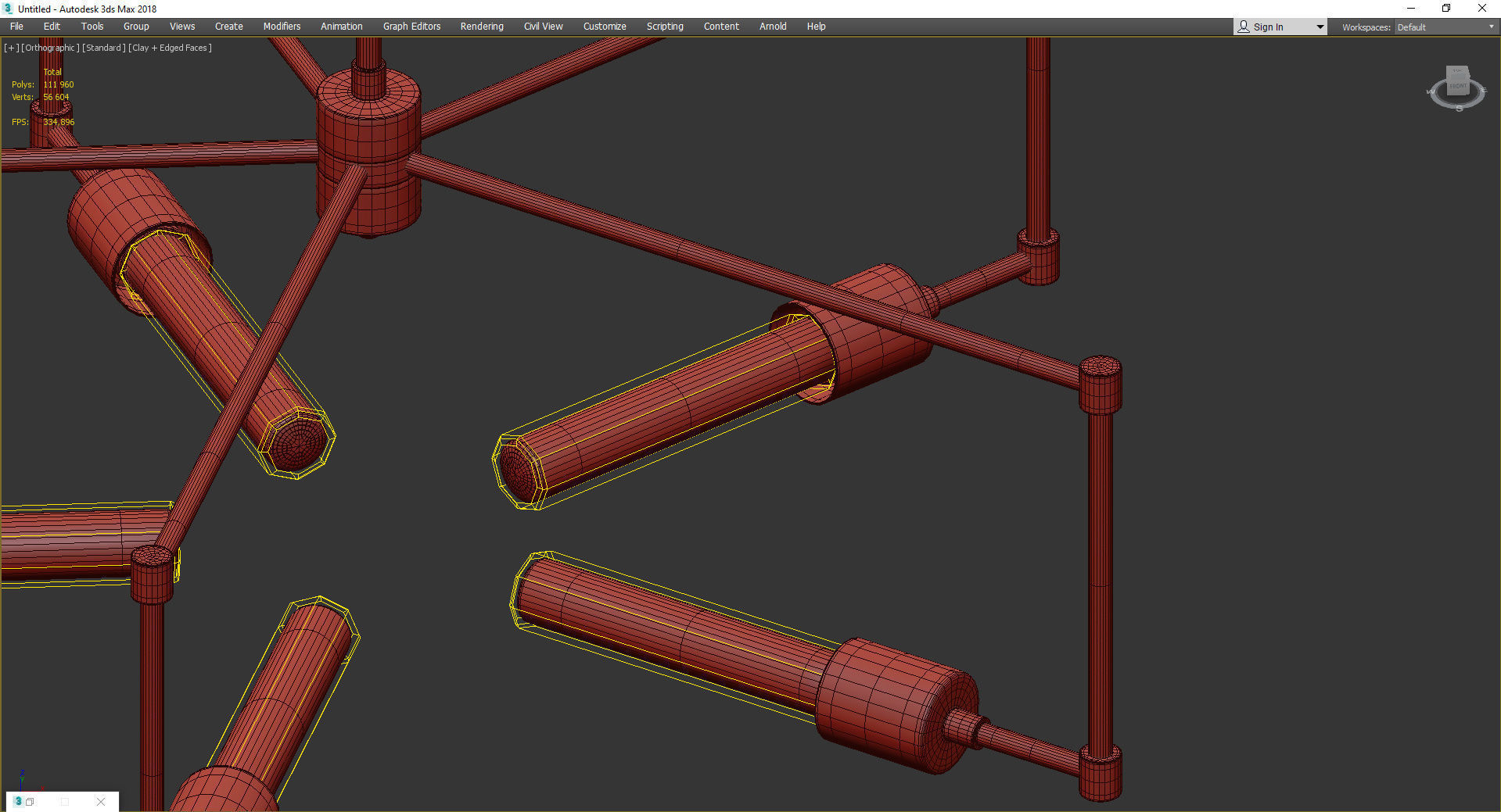 BOOMER EDISON CHANDELIER Low-poly 3D model_4