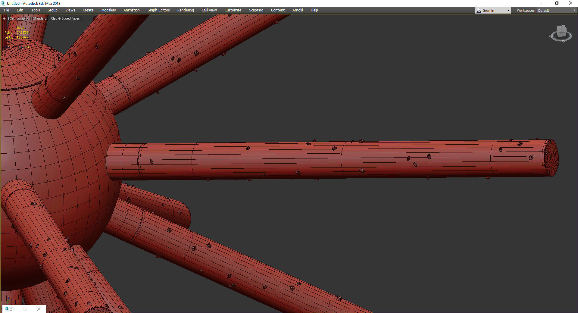 ASTRO CHANDELIER Low-poly 3D model_4