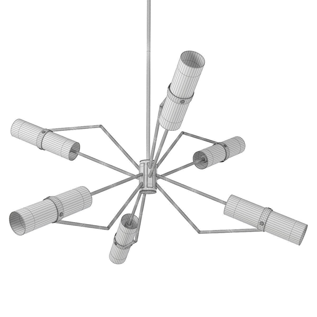RAEF CHANDELIER Low-poly 3D model_2