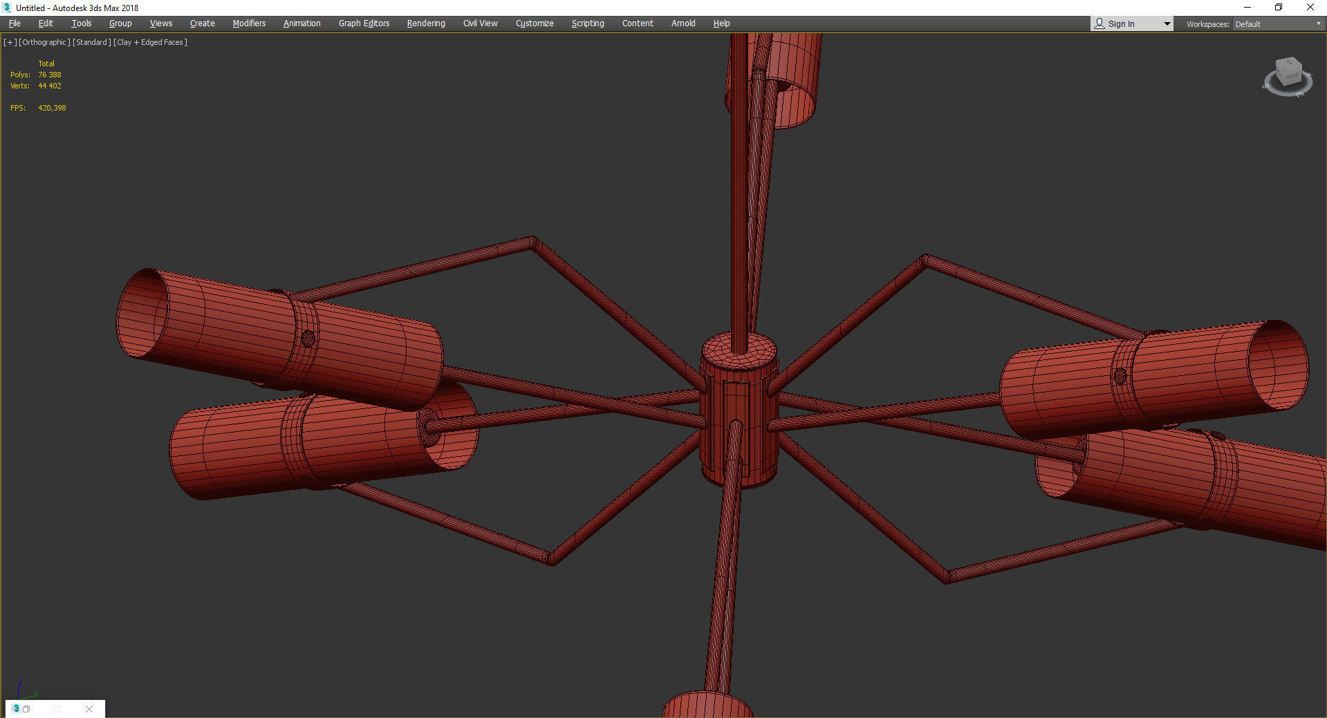 RAEF CHANDELIER Low-poly 3D model_4