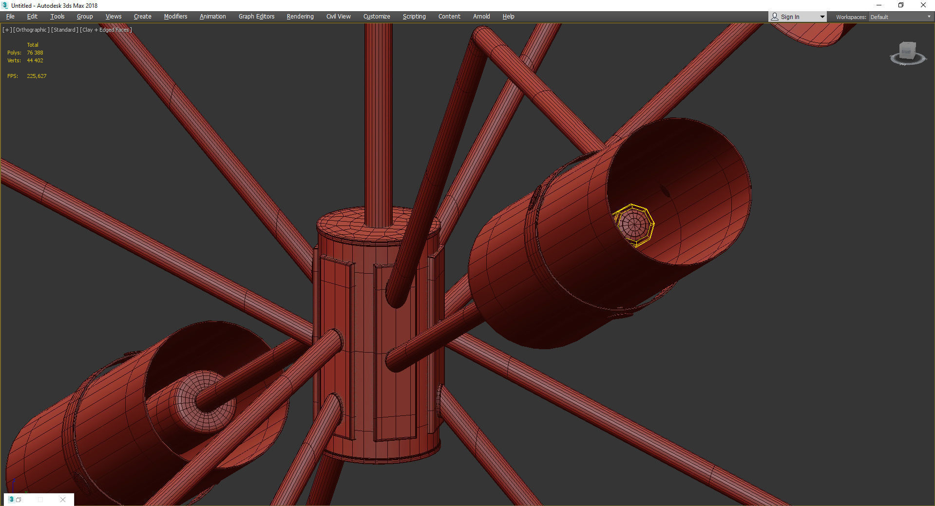 RAEF CHANDELIER Low-poly 3D model_5