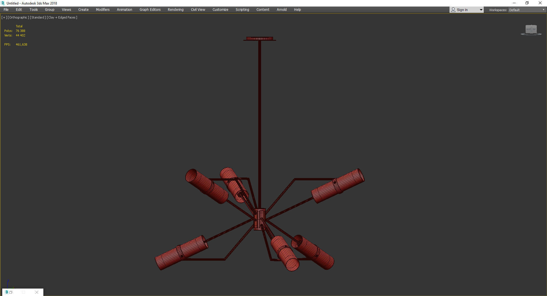 RAEF CHANDELIER Low-poly 3D model_3
