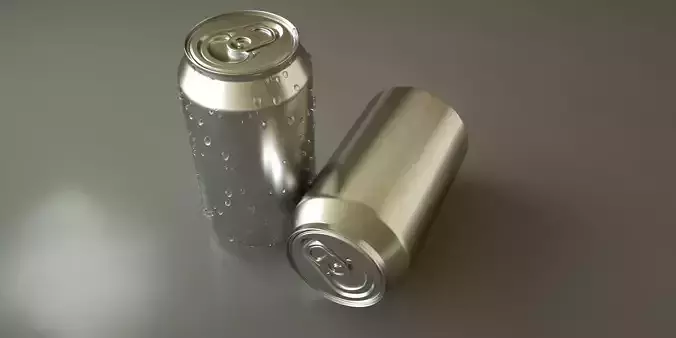 Set of Coca Cola Cans   low-poly 3d model
