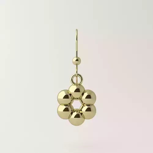 Molecule design earrings