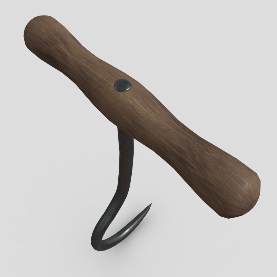 Meat Hook 6 Low-poly 3D model_5