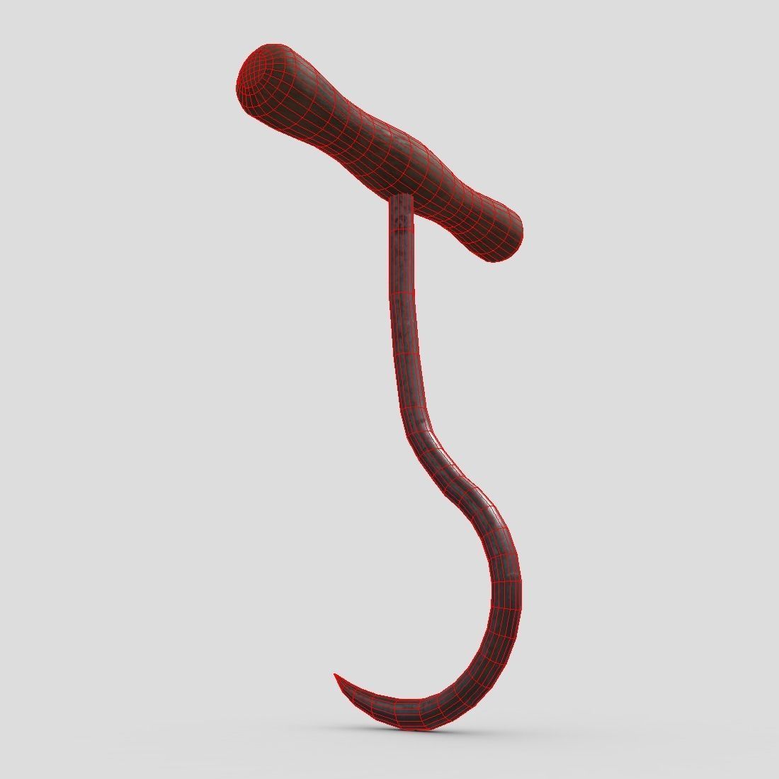 Meat Hook 6 Low-poly 3D model_8