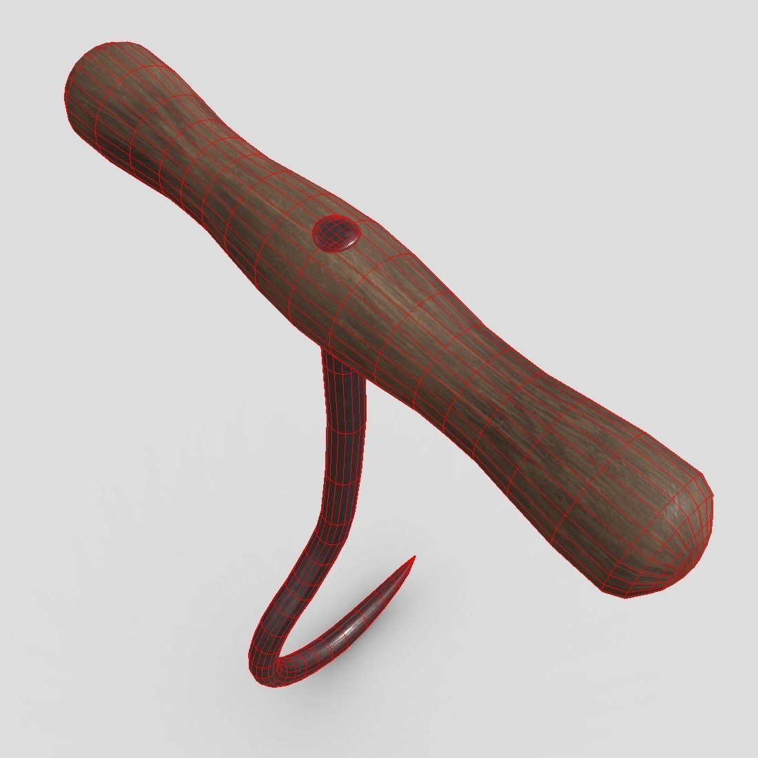 Meat Hook 6 Low-poly 3D model_6