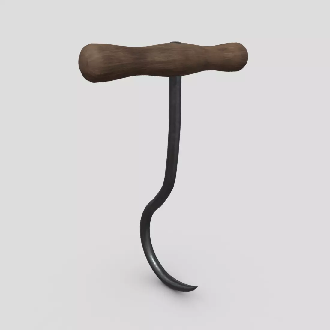 Meat Hook 6 Low-poly 3D model_0