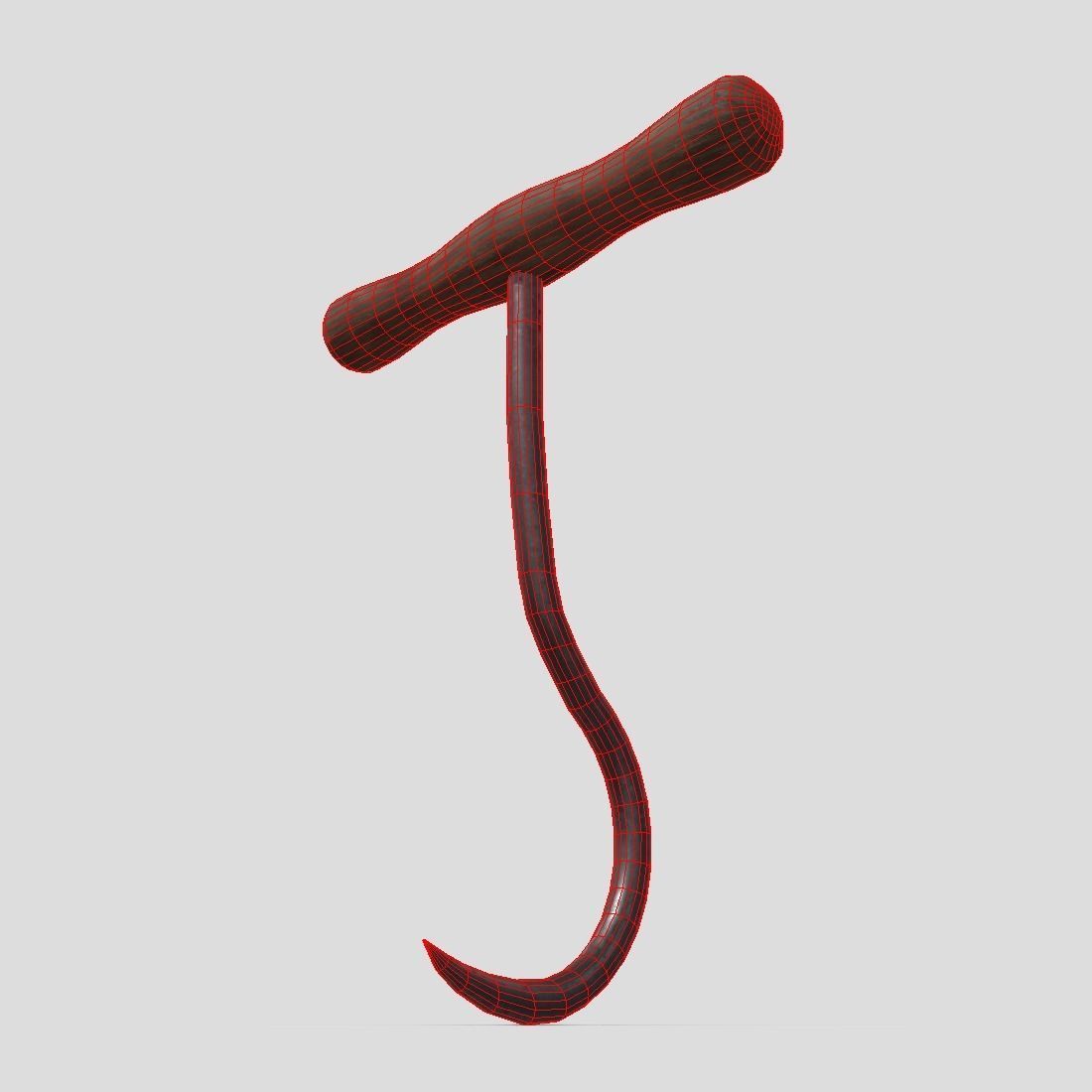 Meat Hook 6 Low-poly 3D model_12
