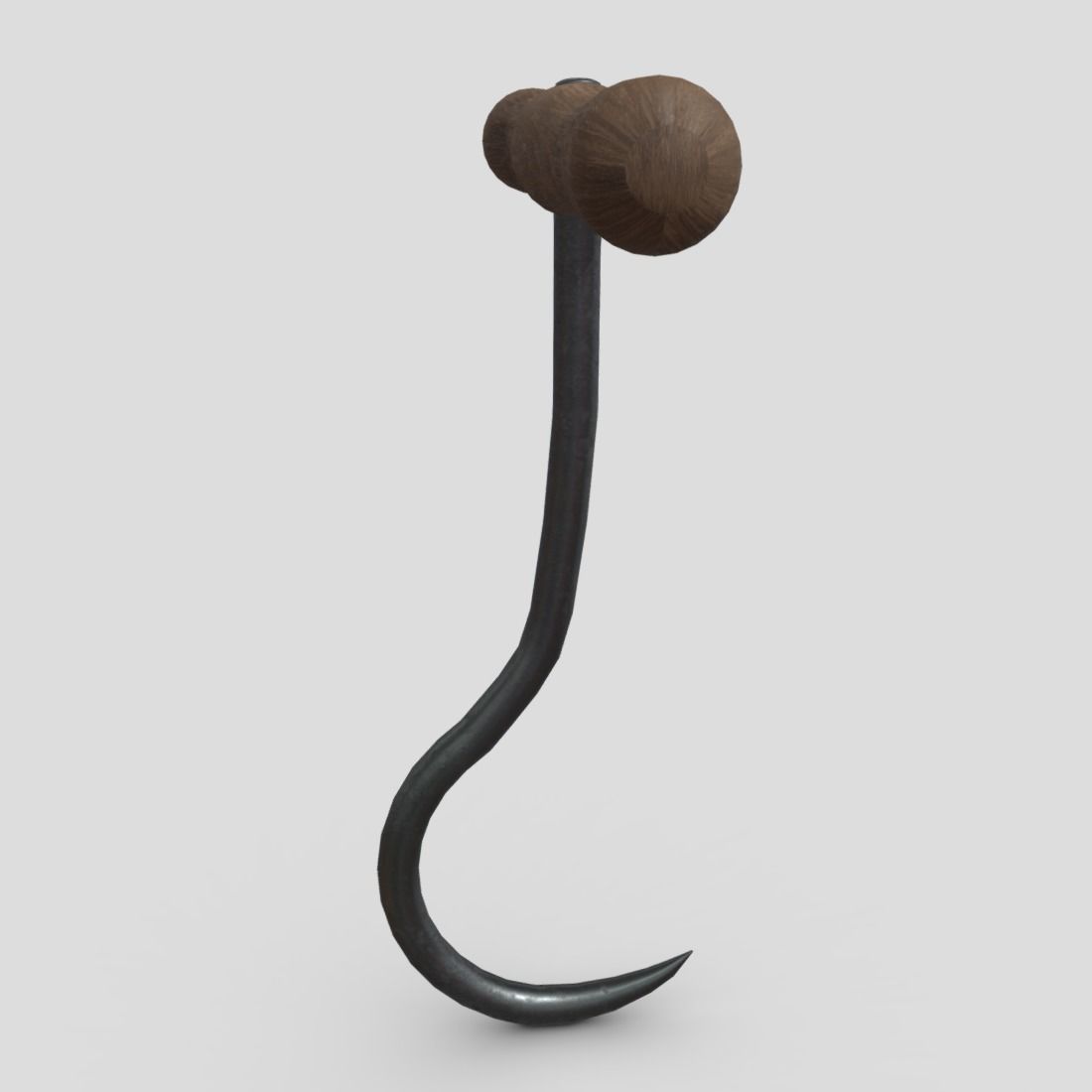 Meat Hook 6 Low-poly 3D model_3