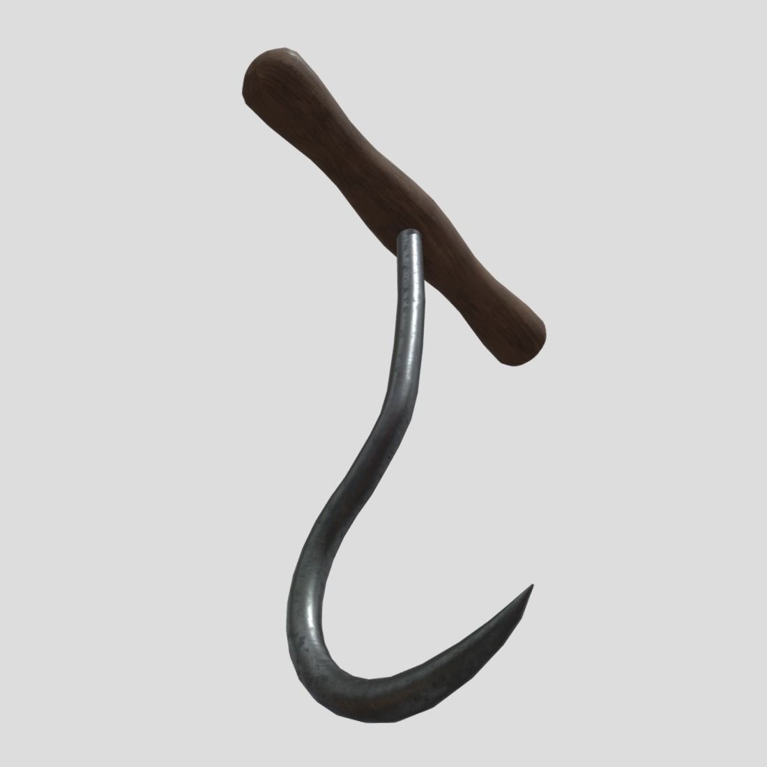 Meat Hook 6 Low-poly 3D model_9