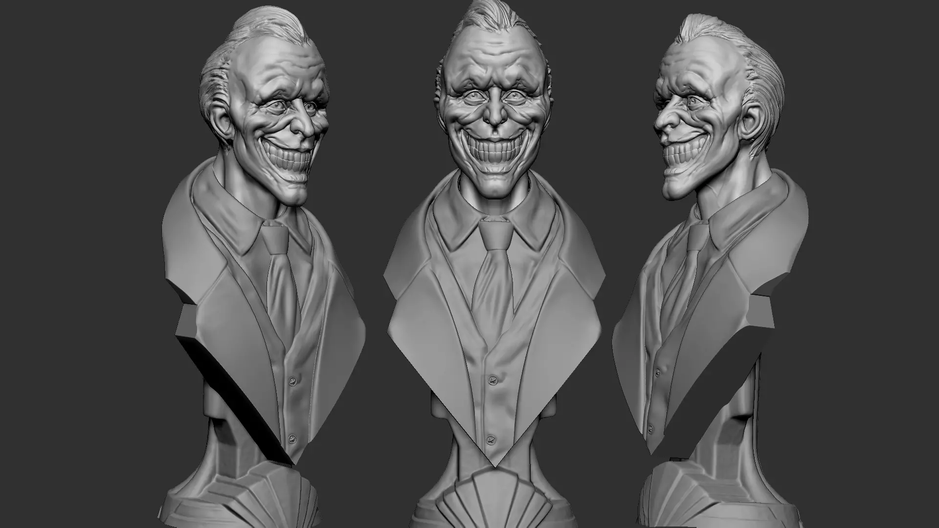 JOKER ORIGN HEAD BUST 3D print model